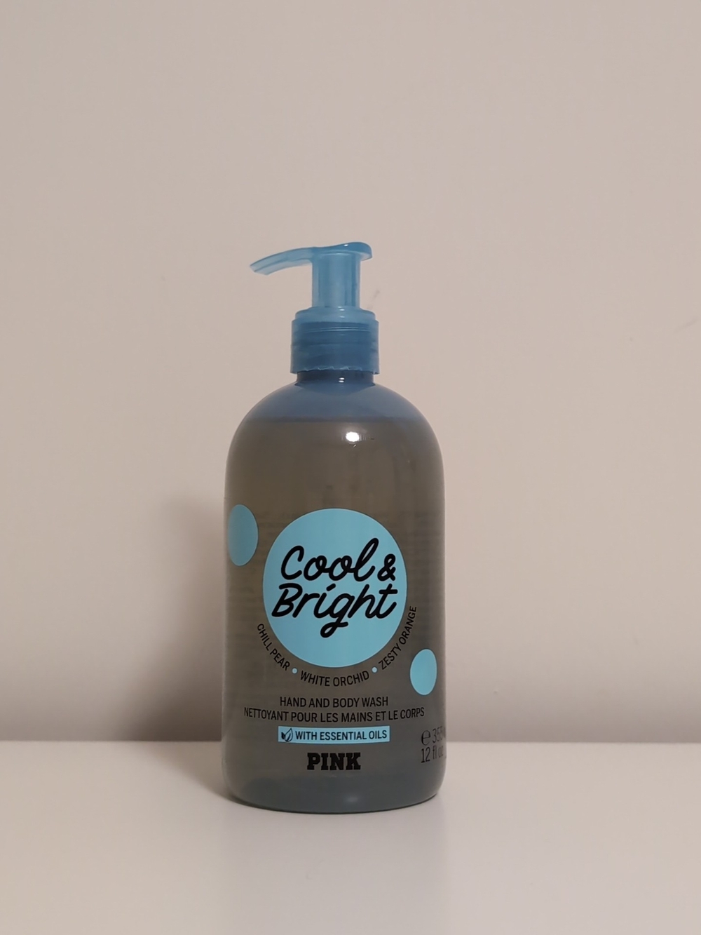 PINK Victoria's Secret Cool & Bright Blue Body Wash